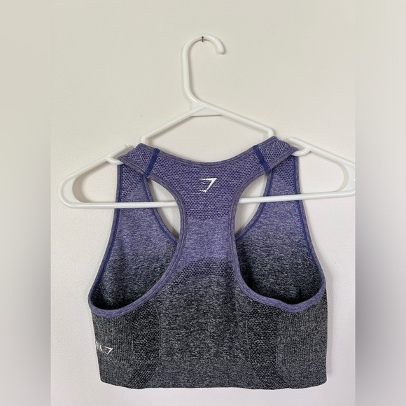 Gymshark Grey and Blue Ombré Sports Bra - Picture 5 of 7